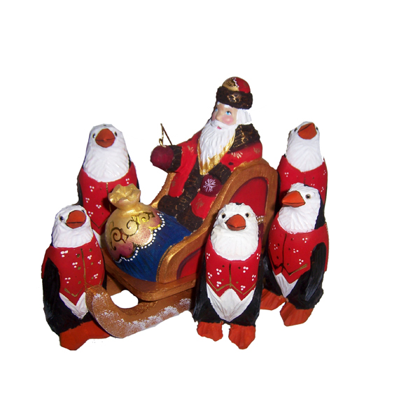 Дед Мороз и пингвины