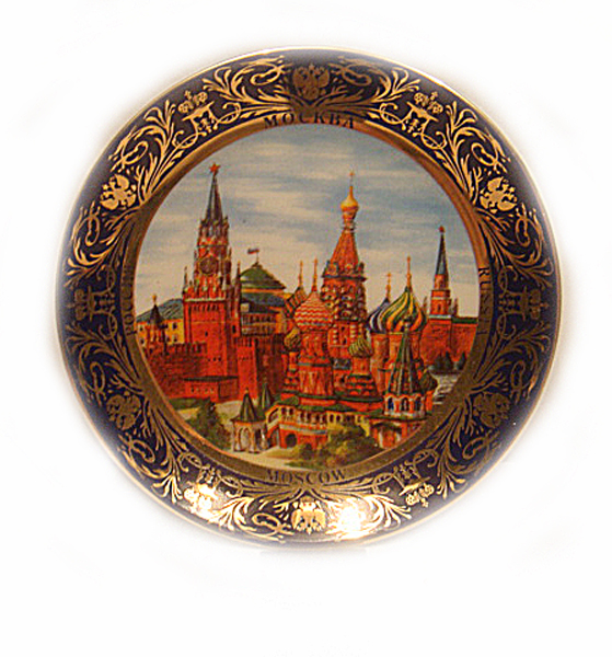 Тарелка декоративная "Красная Площадь" диаметр 20 см.